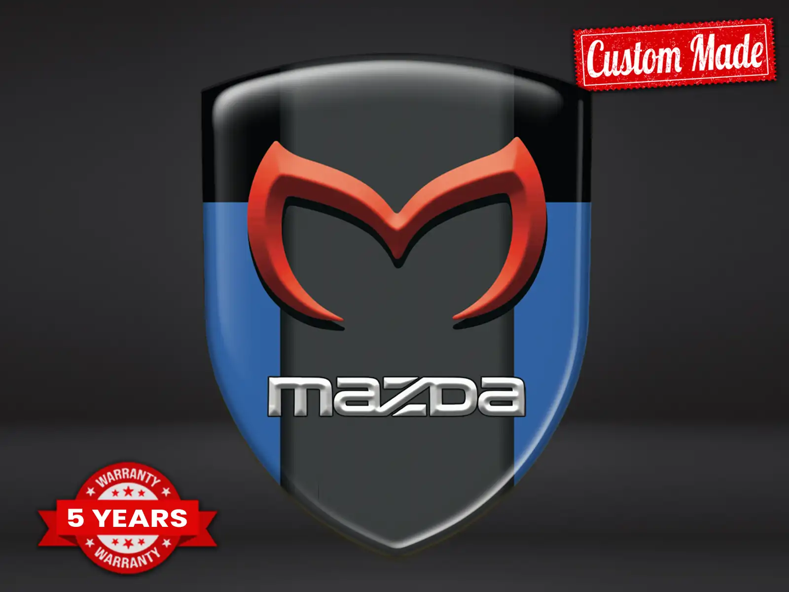 Mazda Printed Logo Stickers Edition Customizable Minimal